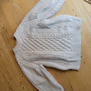 H&M cable knit fisherman sweater